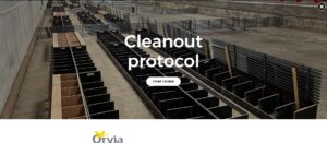 Cleanout protocol for livestock